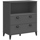 Kirjahylly Viken Antrasiitin Harmaa 80X40X90 Cm Tekninen Puu