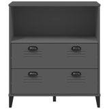 Kirjahylly Viken Antrasiitin Harmaa 80X40X90 Cm Tekninen Puu
