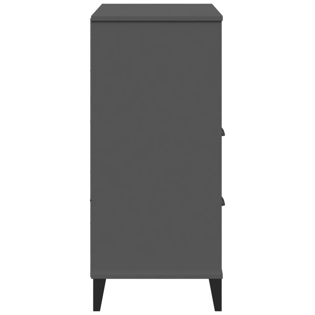 Kirjahylly Viken Antrasiitin Harmaa 80X40X90 Cm Tekninen Puu