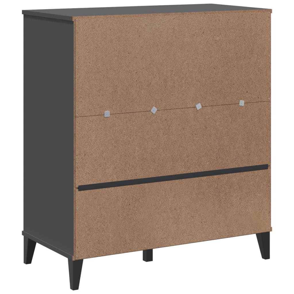 Kirjahylly Viken Antrasiitin Harmaa 80X40X90 Cm Tekninen Puu