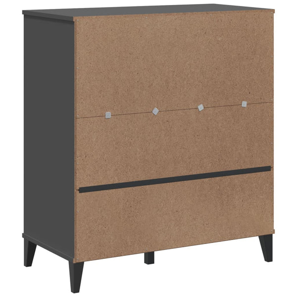 Kirjahylly Viken Antrasiitin Harmaa 80X40X90 Cm Tekninen Puu
