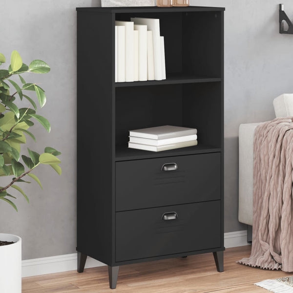 Kirjahylly Viken Antrasiitin Harmaa 60X35X123 Cm Tekninen Puu