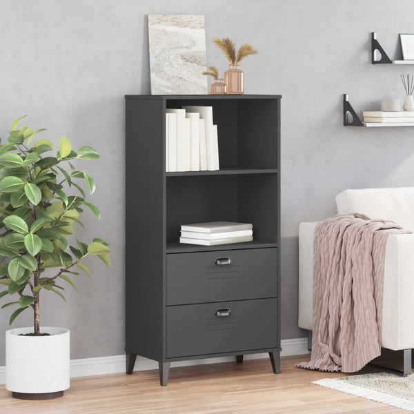 Kirjahylly Viken Antrasiitin Harmaa 60X35X123 Cm Tekninen Puu