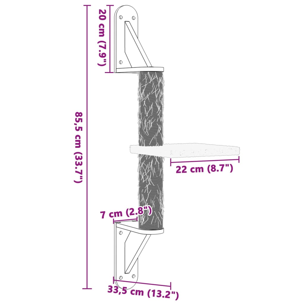 Kissan Raapimispuu Seinälle 85,5 Cm