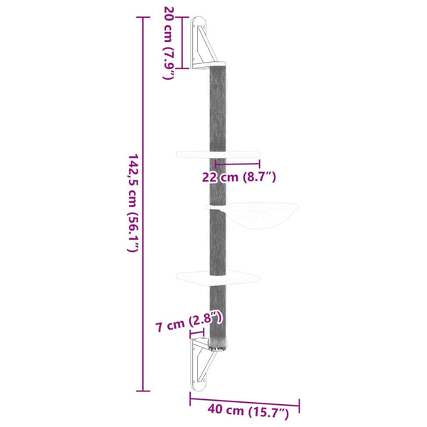 Kissan Raapimispuu Seinälle 142,5 Cm