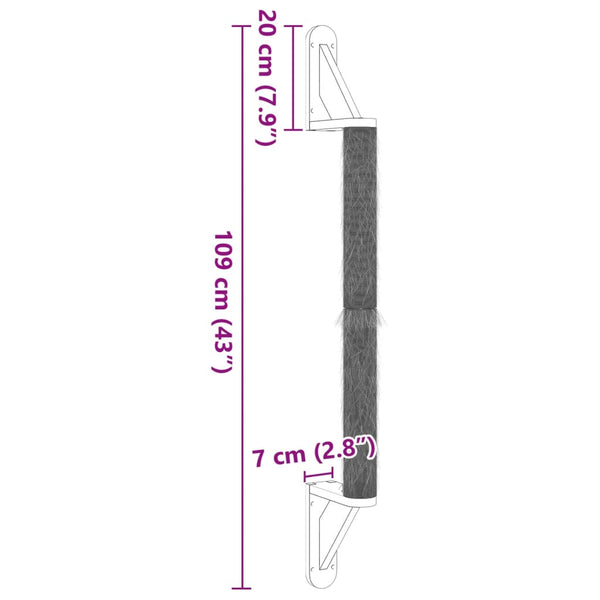 Kissan Raapimispuu Seinälle 109 Cm Sisal