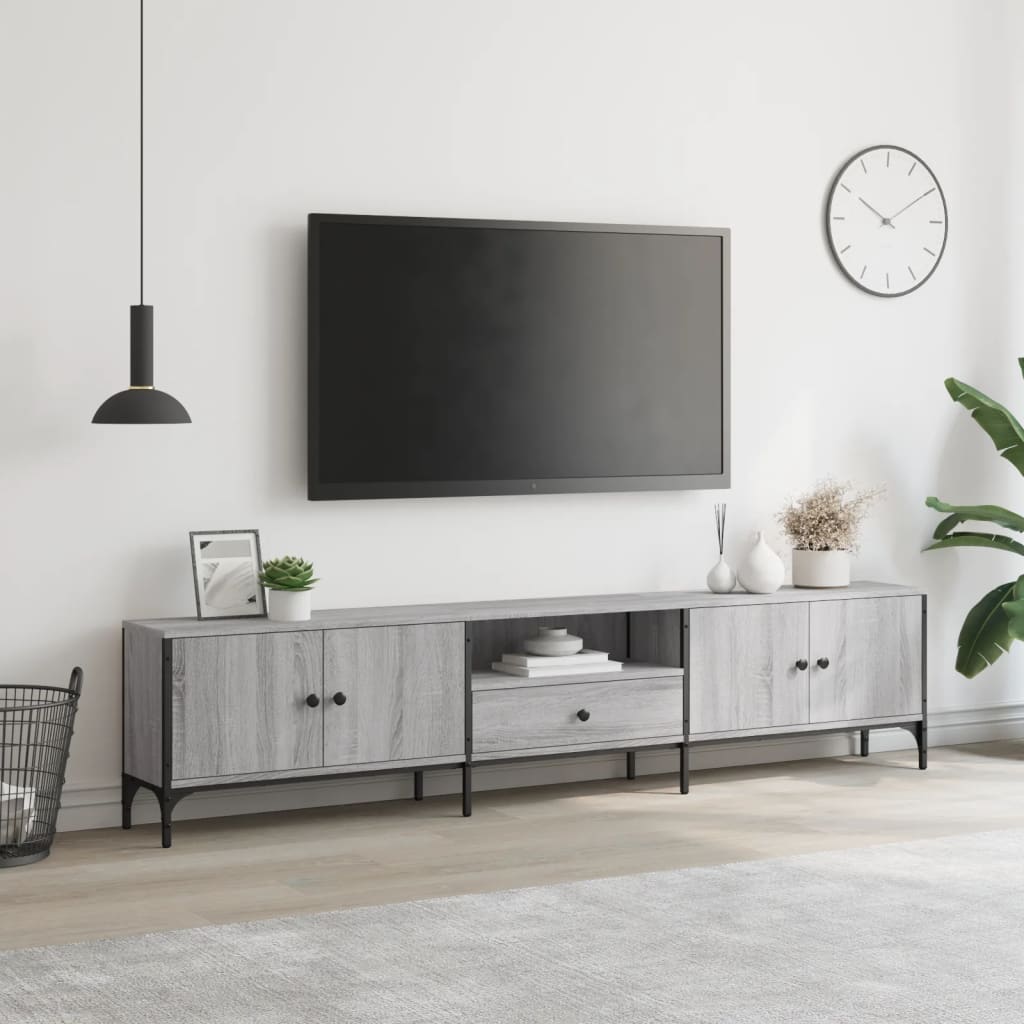 Tv-Taso Laatikolla 200X25X44 Cm Tekninen Puu