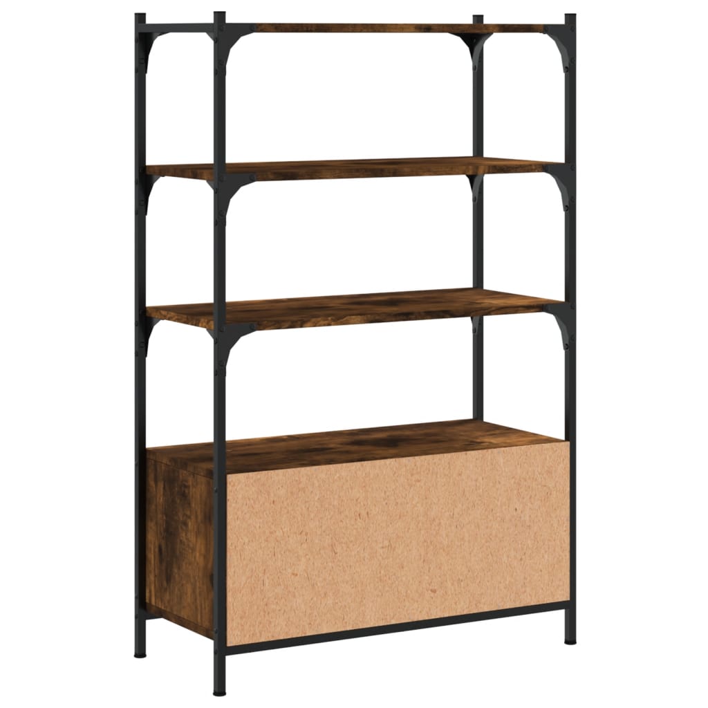 Kirjahylly 3 Tasoa 70X30X109,5 Cm Tekninen Puu