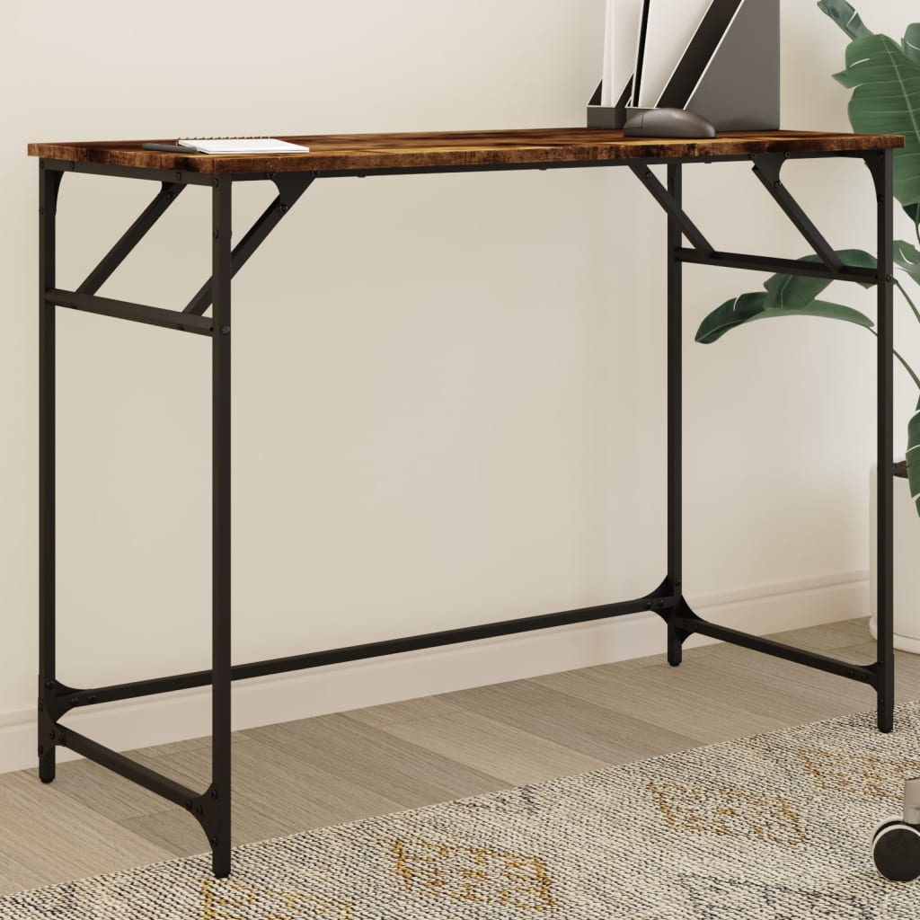 Työpöytä 100X45X76 Cm Tekninen Puu Ja Teräs