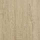 Sohvapöytä Pyörillä Sonoma-Tammi 91X55X34 Cm Tekninen Puu