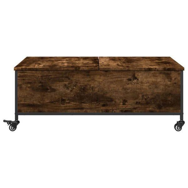 Sohvapöytä Pyörillä 91X55X34 Cm Tekninen Puu