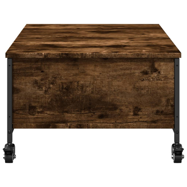 Sohvapöytä Pyörillä 91X55X34 Cm Tekninen Puu