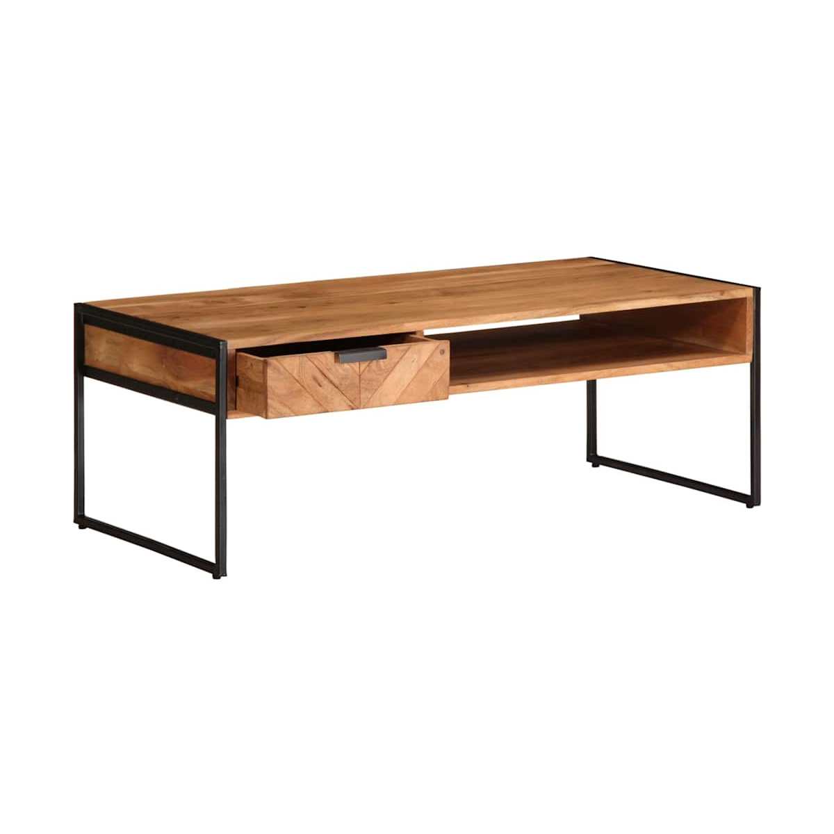 Sohvapöytä 110X55X40 Cm Täysi Akasiapuu