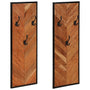 Vaatehyllyt 2 Kpl 35X1X90 Cm Täyspuu Akaasia