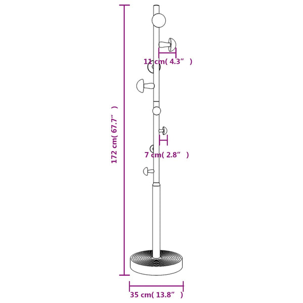 Naulakko 172 Cm Jauhemaalattu Rauta