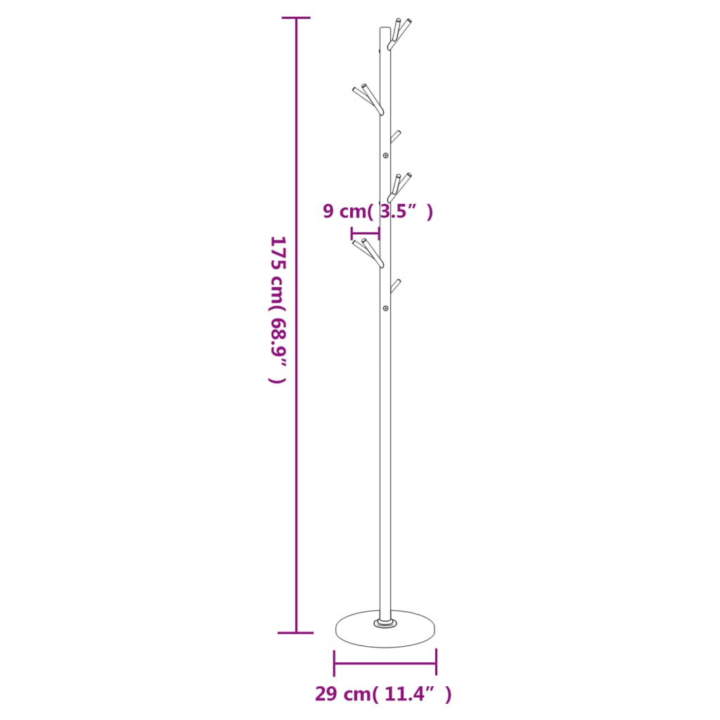 Naulakko 175 Cm Jauhemaalattu Rauta