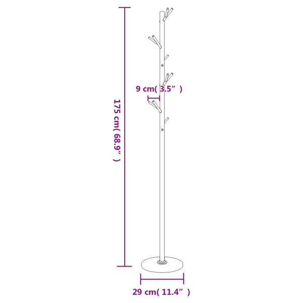 Naulakko 175 Cm Jauhemaalattu Rauta