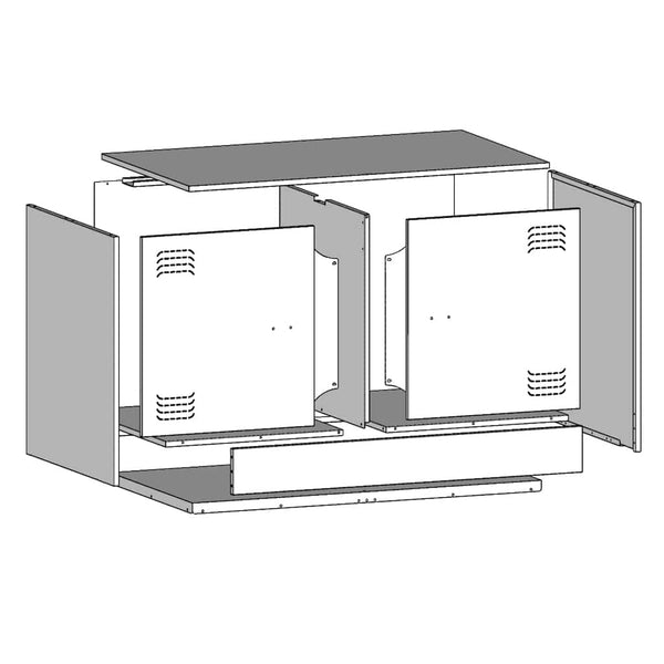Tv-Taso 67X39X44 Cm Teräs