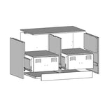 Tv-Tasot 2 Kpl 67X39X44 Cm Teräs