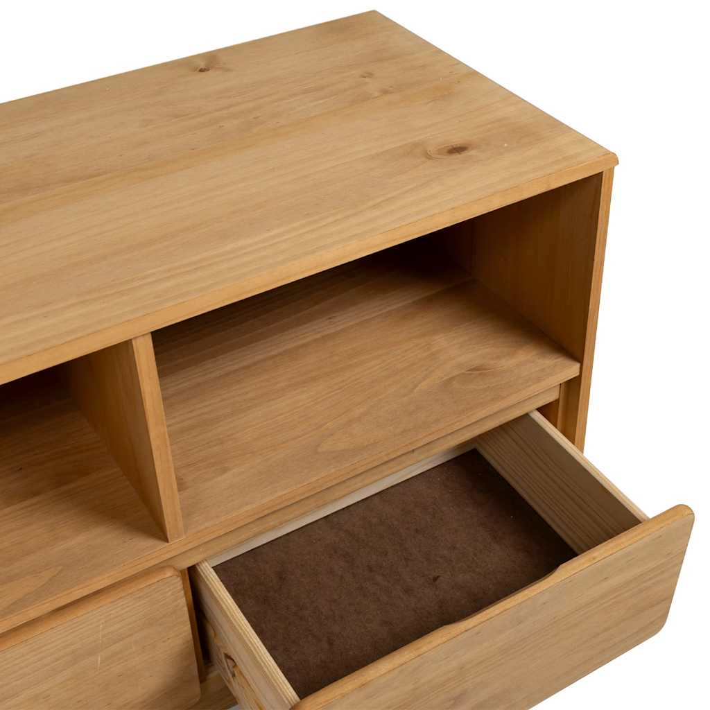 Tv-Taso Sauda Tammenvärinen 99X43X55 Cm Täysi Mänty