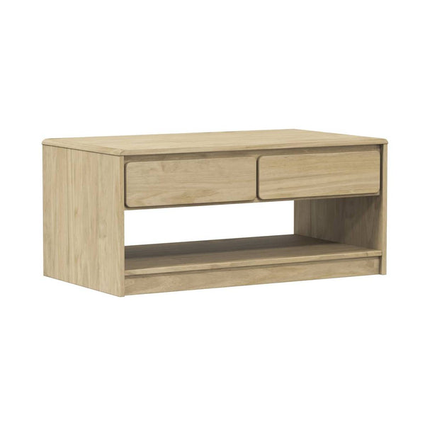 Sohvapöytä Sauda Harmaa 99X55X45 Cm Täysi Mänty
