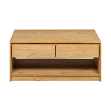 Sohvapöytä Sauda Harmaa 99X55X45 Cm Täysi Mänty