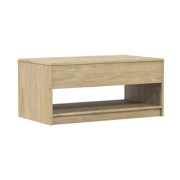 Sohvapöytä Sauda Harmaa 99X55X45 Cm Täysi Mänty