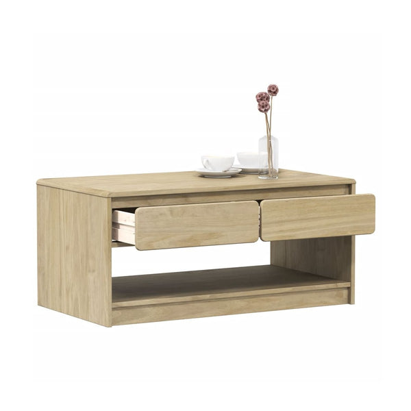 Sohvapöytä Sauda Harmaa 99X55X45 Cm Täysi Mänty