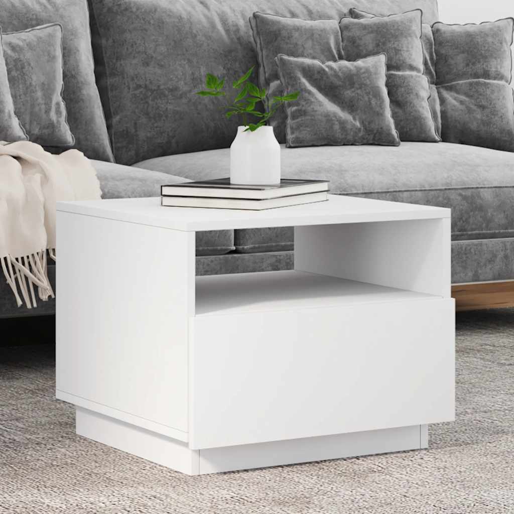Sohvapöytä Led-Valoilla 90X49X40 Cm