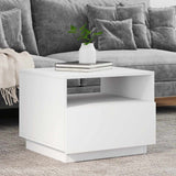 Sohvapöytä Led-Valoilla 90X49X40 Cm