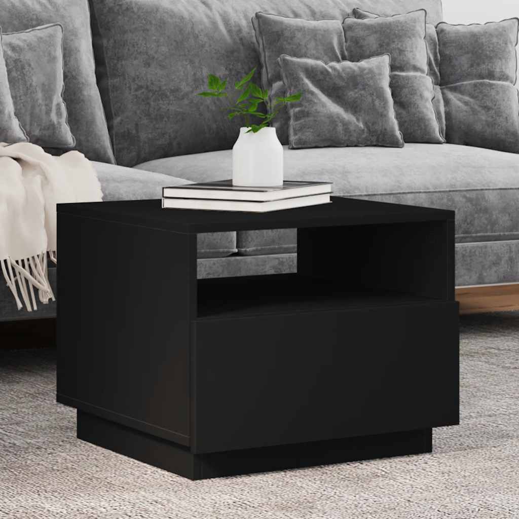 Sohvapöytä Led-Valoilla 90X49X40 Cm