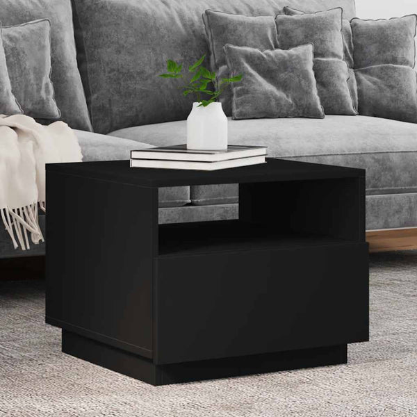 Sohvapöytä Led-Valoilla 90X49X40 Cm