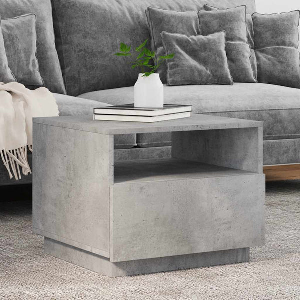 Sohvapöytä Led-Valoilla 90X49X40 Cm