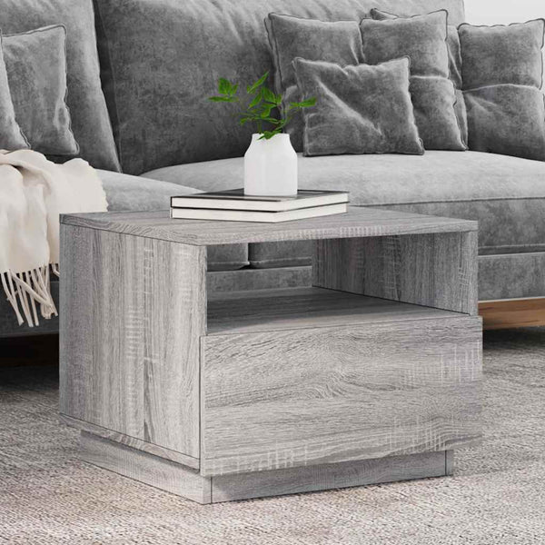Sohvapöytä Led-Valoilla 90X49X40 Cm