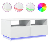 Sohvapöytä Led-Valoilla 90X49X40 Cm