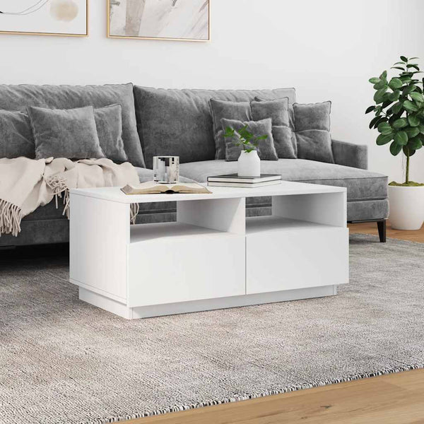 Sohvapöytä Led-Valoilla 90X49X40 Cm
