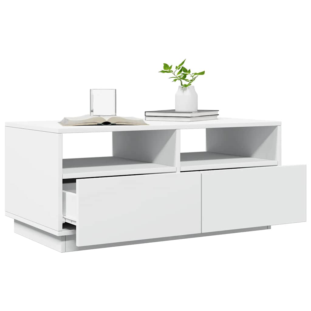 Sohvapöytä Led-Valoilla 90X49X40 Cm