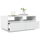 Sohvapöytä Led-Valoilla 90X49X40 Cm