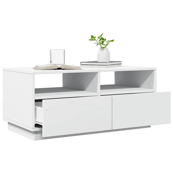 Sohvapöytä Led-Valoilla 90X49X40 Cm