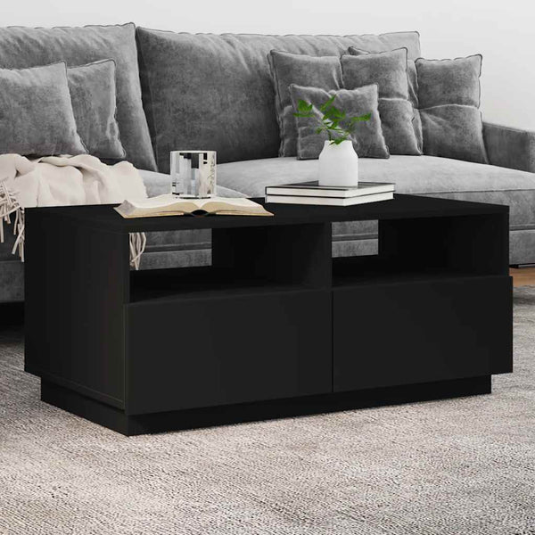 Sohvapöytä Led-Valoilla 90X49X40 Cm