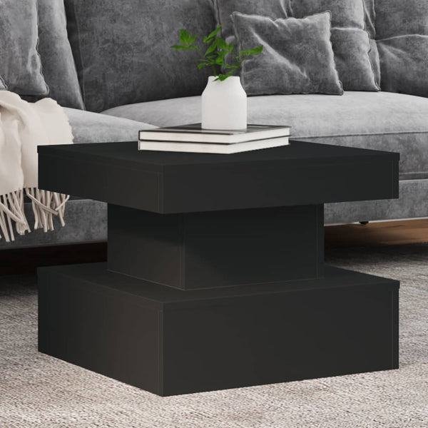 Sohvapöytä Led-Valoilla 50X50X40 Cm