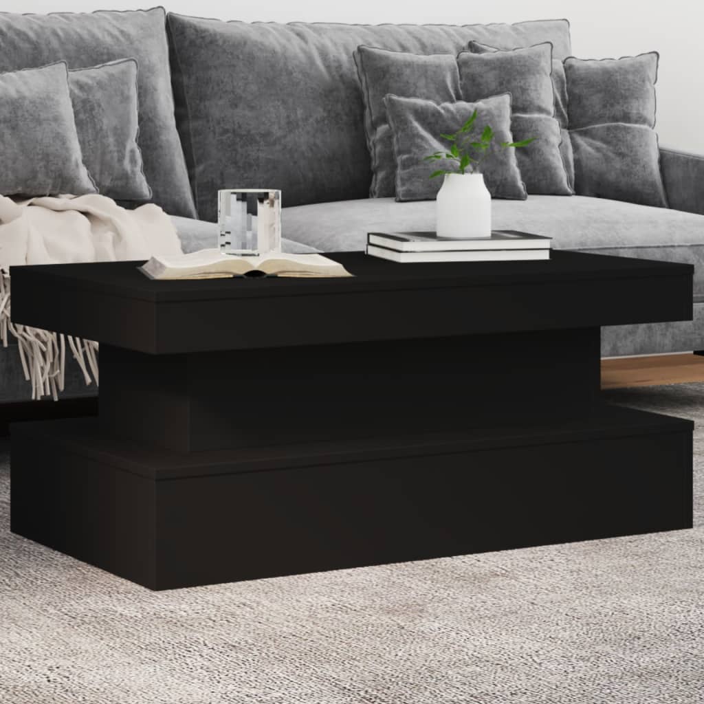 Sohvapöytä Led-Valoilla 50X50X40 Cm
