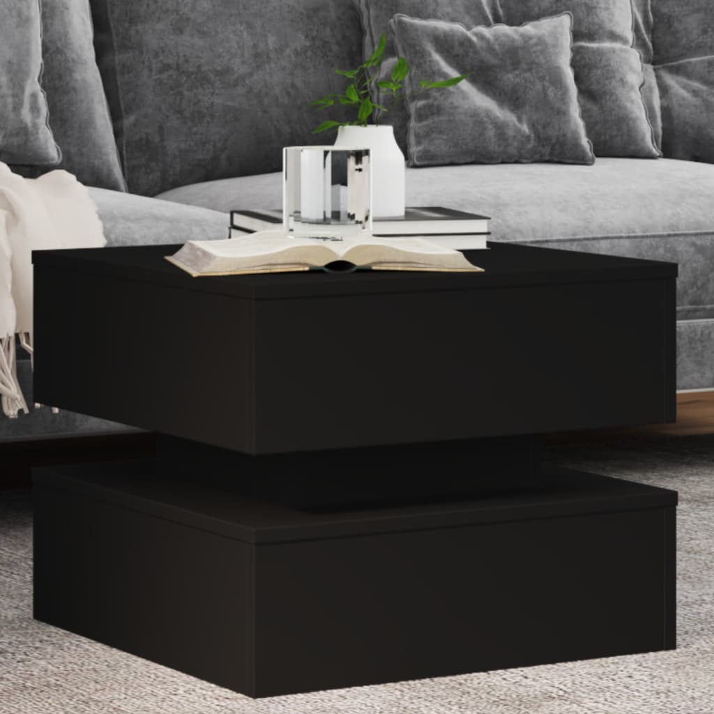 Sohvapöytä Led-Valoilla 50X50X40 Cm