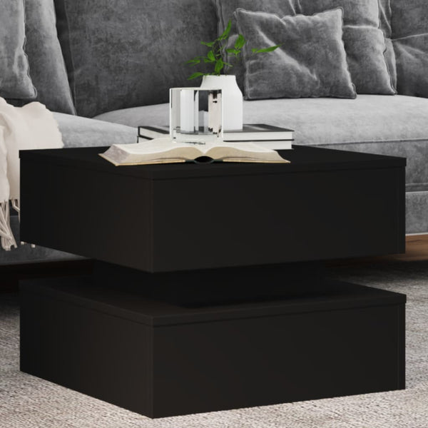 Sohvapöytä Led-Valoilla 50X50X40 Cm