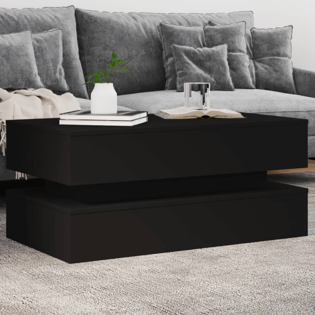 Sohvapöytä Led-Valoilla 50X50X40 Cm