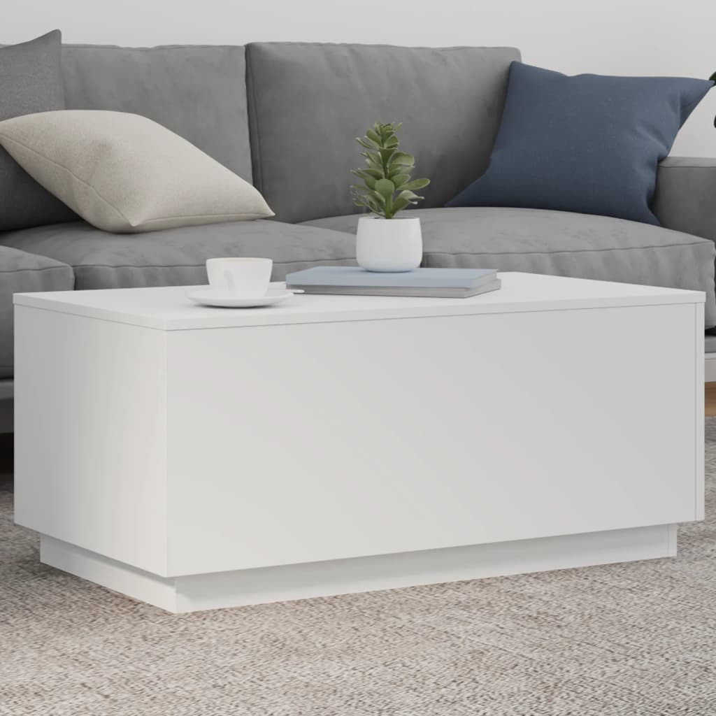 Sohvapöytä Led-Valoilla 50X50X40 Cm