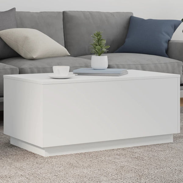 Sohvapöytä Led-Valoilla 50X50X40 Cm