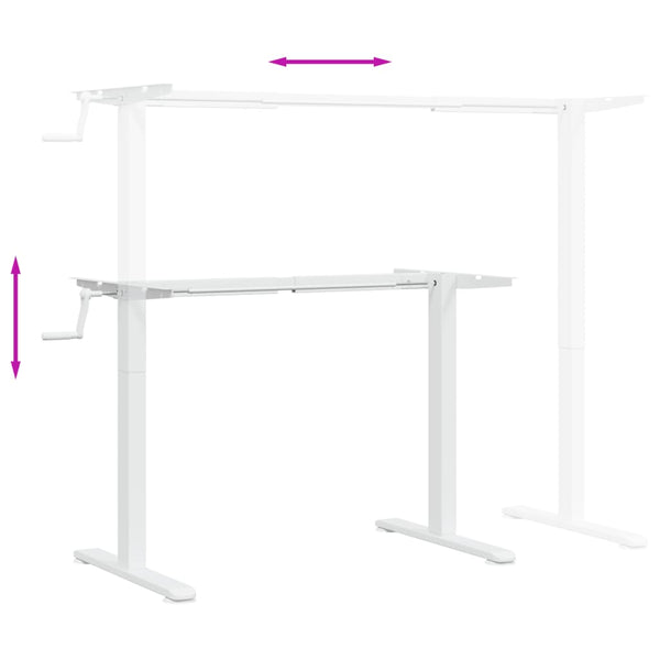 Seisontapöydän Runko (94-135)X60X(70-114) Cm Teräs
