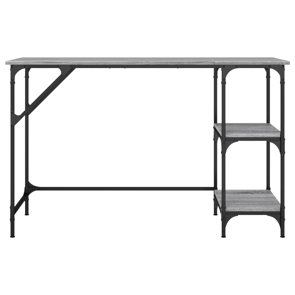 Työpöytä 120X50X75 Cm Metalli Ja Tekninen Puu