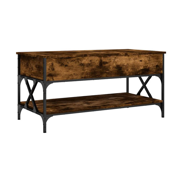 Sohvapöytä 100X50X50 Cm Tekninen Puu Ja Metalli